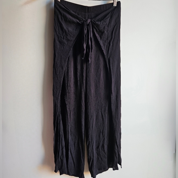 Kona Sol Tie-Front Slit-Leg Pants in Women's M - Picture 13 of 13